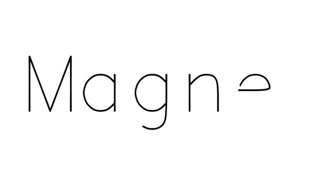 Magnet Handwritten Text Animation in Various Sans-Serif Fonts and Weights