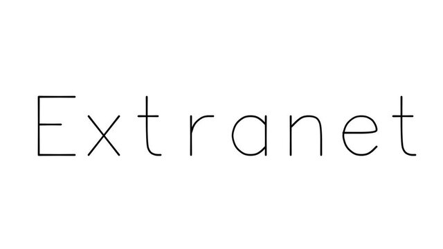 Extranet Handwritten Text Animation in Various Sans-Serif Fonts and Weights