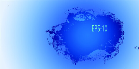 Creative art frame. Abstract background for a postcard or flyer. Vector illustration