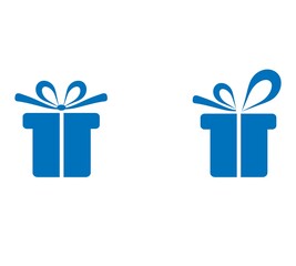 Gift box with ribbon icon set, Gift card icon vector. Trendy flat design style on white background. vector sign, linear style pictogram isolated on white. Symbol, logo illustration.