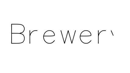 Brewery Handwritten Text Animation in Various Sans-Serif Fonts and Weights