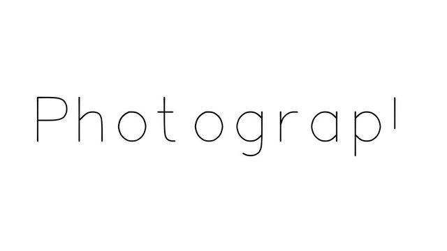 Photograph Handwritten Text Animation in Various Sans-Serif Fonts and Weights