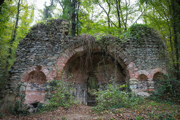 Ruins of St. Georges Anglican Church in Istanbul, Turkey