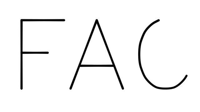FAQ Handwritten Text Animation in Various Sans-Serif Fonts and Weights