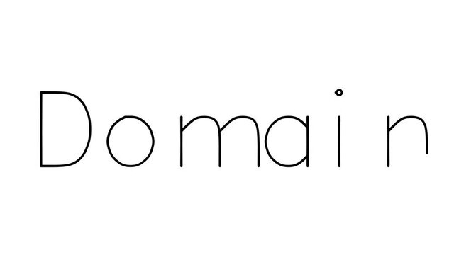 Domain Handwritten Text Animation in Various Sans-Serif Fonts and Weights