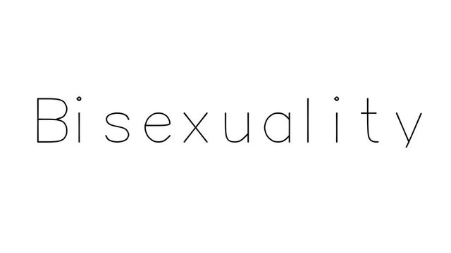 Bisexuality Handwritten Text Animation in Various Sans-Serif Fonts and Weights
