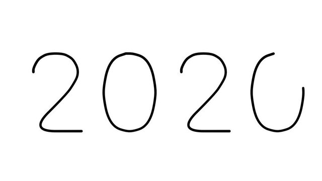 2020 Handwritten Text Animation in Various Sans-Serif Fonts and Weights