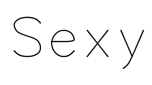 Sexy Handwritten Text Animation in Various Sans-Serif Fonts and Weights