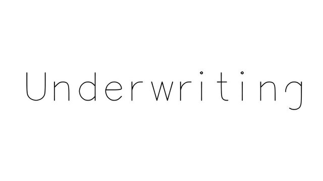 Underwriting Handwritten Text Animation in Various Sans-Serif Fonts and Weights