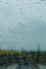 水滴のついた窓