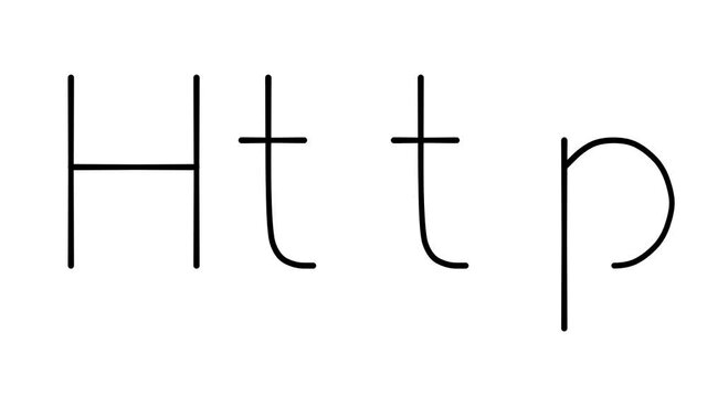 Http Handwritten Text Animation in Various Sans-Serif Fonts and Weights