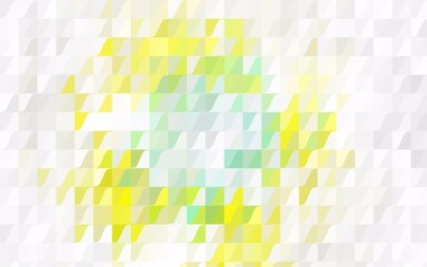 Light Multicolor vector of small triangles on white background. Illustration of abstract texture of triangles. Pattern design for banner, poster, cover.