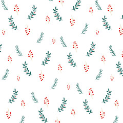 Christmas mistletoe background 