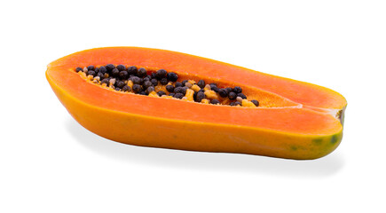 papaya isolated on a white background