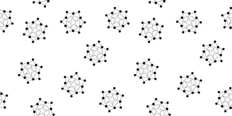 Christmas seamless pattern with snowflakes. Vector illustration.
