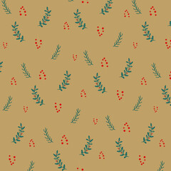 Christmas mistletoe background 