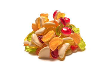 Assorted tasty gummy candies.