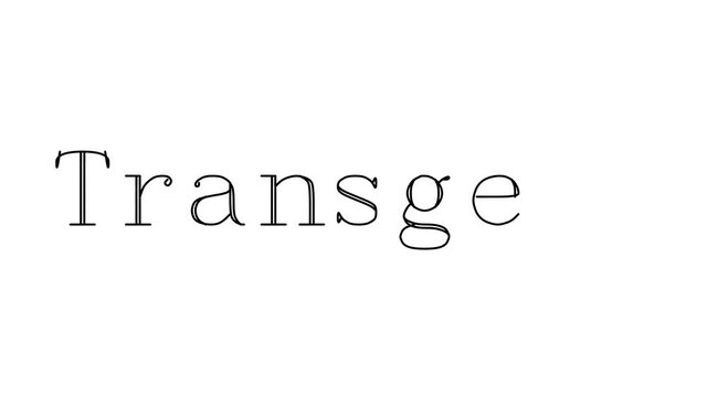 Transgene Animated Handwriting Text in Serif Fonts and Weights