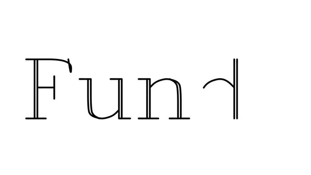 Funds Animated Handwriting Text in Serif Fonts and Weights