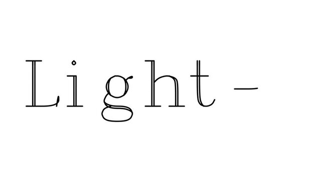 Lighter Animated Handwriting Text in Serif Fonts and Weights