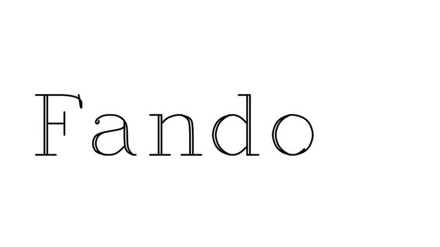 Fandom Animated Handwriting Text in Serif Fonts and Weights