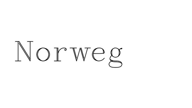 Norwegian Animated Handwriting Text in Serif Fonts and Weights