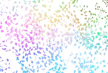 Light multicolor, rainbow vector texture with random forms.