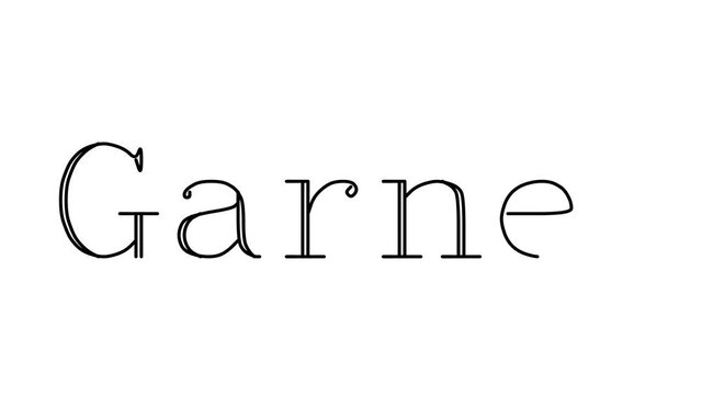 Garnet Animated Handwriting Text in Serif Fonts and Weights