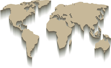 vector world map 