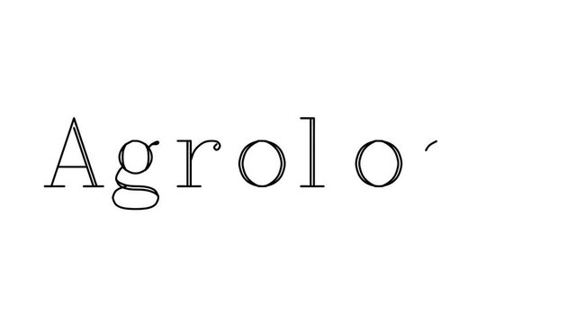 Agrology Animated Handwriting Text in Serif Fonts and Weights