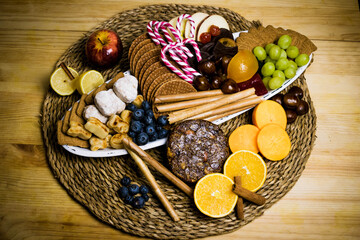 Mesa de dulces típicos de fiestas