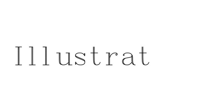 Illustrator Animated Handwriting Text in Serif Fonts and Weights