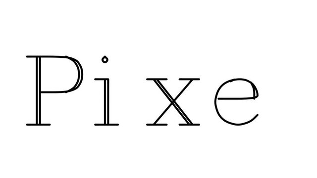 Pixel Animated Handwriting Text in Serif Fonts and Weights