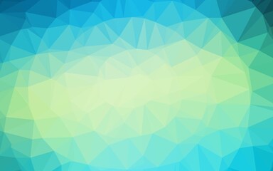 Obraz premium Light Blue, Yellow vector blurry triangle texture.
