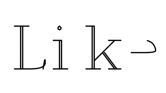 Like Animated Handwriting Text in Serif Fonts and Weights