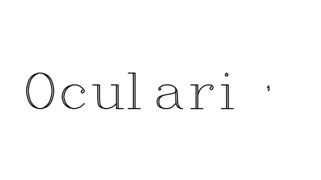 Ocularist Animated Handwriting Text in Serif Fonts and Weights