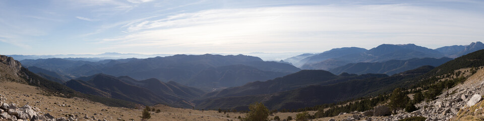 Panorama in the mountains
