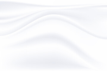 Fototapeta premium crumpled fabric texture. cloth soft wave creased white abstract background. illustration vector