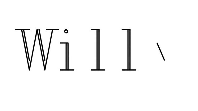 Willy Animated Handwriting Text in Serif Fonts and Weights