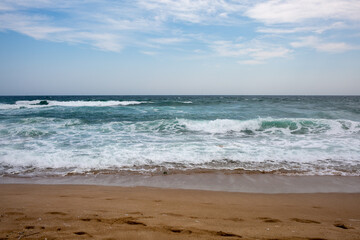 waves on the beach
