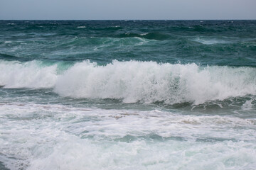 waves on the beach