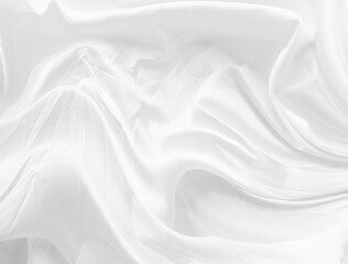 Obraz na płótnie Canvas white fabric texture abstract background ,wavy fabric silk.