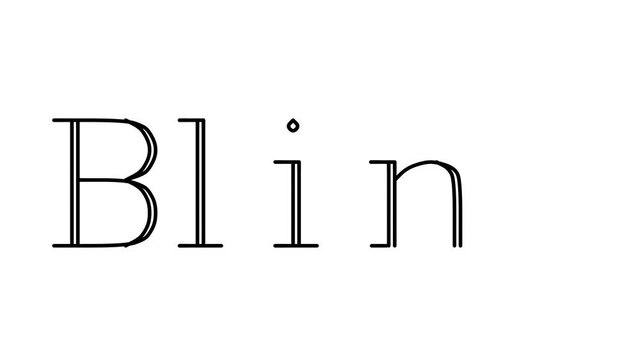 Blind Animated Handwriting Text in Serif Fonts and Weights
