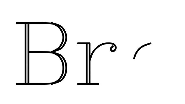 Bro Animated Handwriting Text in Serif Fonts and Weights