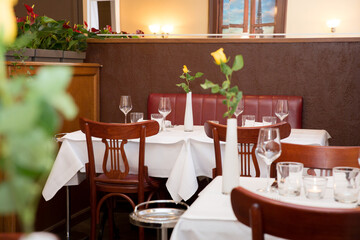 table brasserie vide