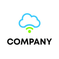 cloud signal logo design