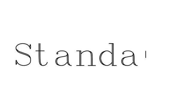 Standard Animated Handwriting Text in Serif Fonts and Weights