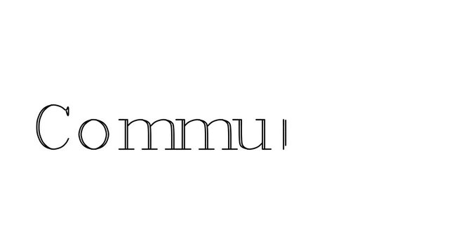 Communist Animated Handwriting Text in Serif Fonts and Weights
