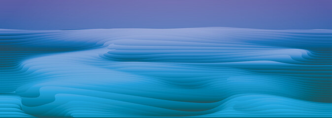 Santa's homeland. Stylized landscape