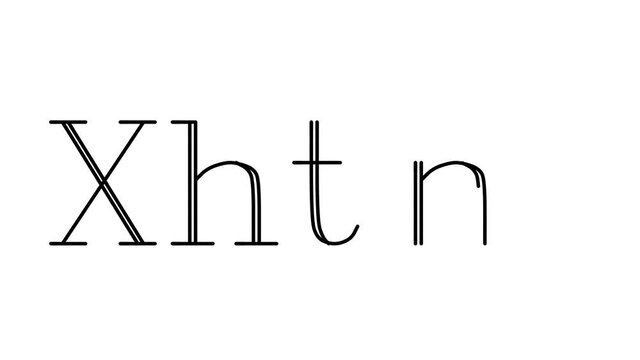 Xhtml Animated Handwriting Text in Serif Fonts and Weights